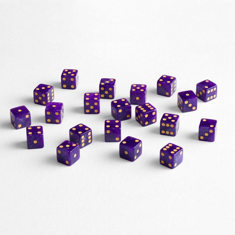 Q Workshop Dice Set Full Pack D6 Shimmering Purple (20)