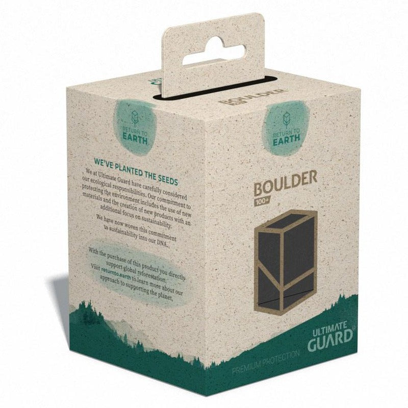 Ultimate Guard Return To Earth Boulder Deck Case 100+ Standard Size Black
