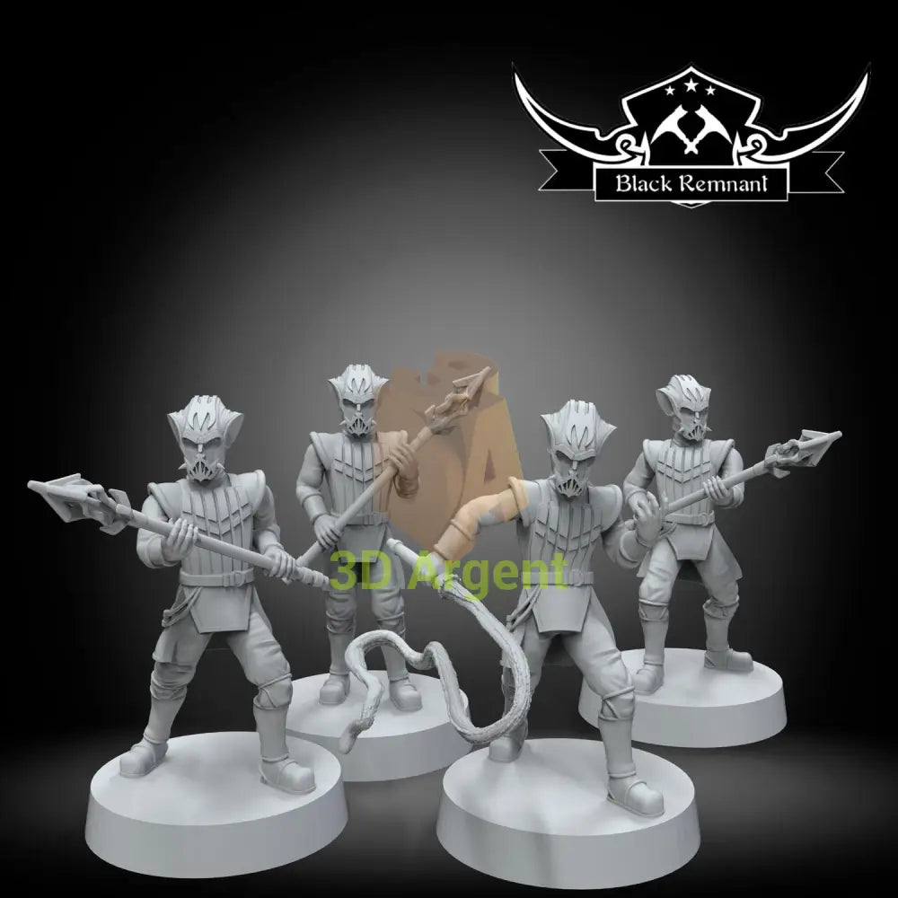 Zyggerian royal guards | Star Wars Legion Scale | 3D Printed Resin Miniature | Black Remnant Miniatures | 12K High Detail