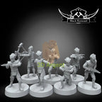 Zyggerian troopers | Star Wars Legion Scale | 3D Printed Resin Miniature | Black Remnant Miniatures | 12K High Detail